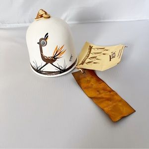 TESA Ceramic Hand Painted Roadrunner Wind Bell